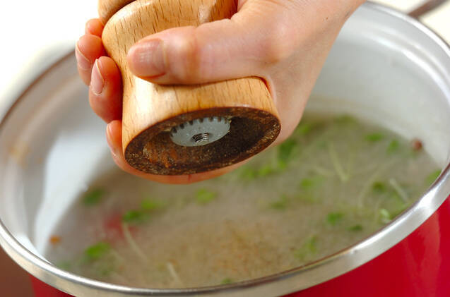 レンコンのトロミスープの作り方の手順5