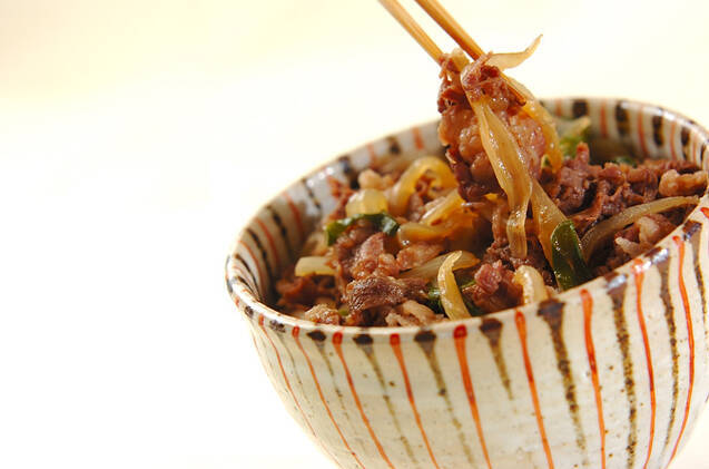 サッパリ牛丼の作り方の手順6