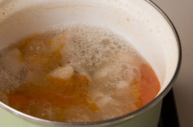 鶏煮込みサンラータンの作り方の手順2