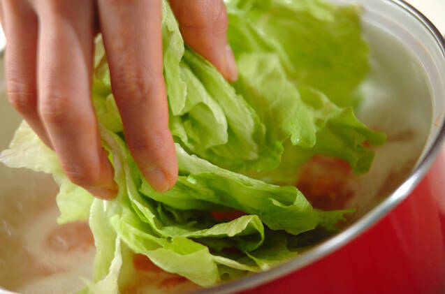 トマト雑炊の作り方の手順2