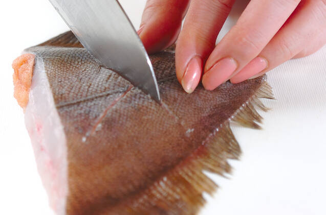 カレイのピリ辛煮付けの作り方の手順1