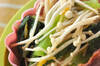 小松菜とエノキのお浸しの作り方の手順
