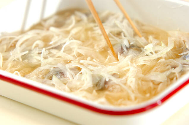 しめサバの焼き浸しの作り方の手順7