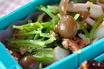 シメジの紅葉和え