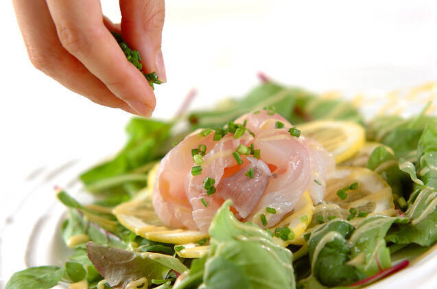 白身魚のみそカルパッチョの作り方の手順2