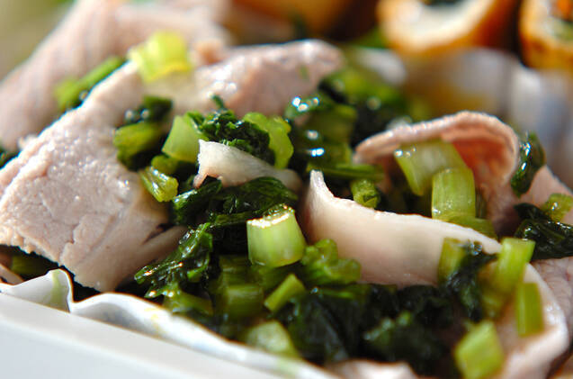 豚しゃぶの常備菜和え