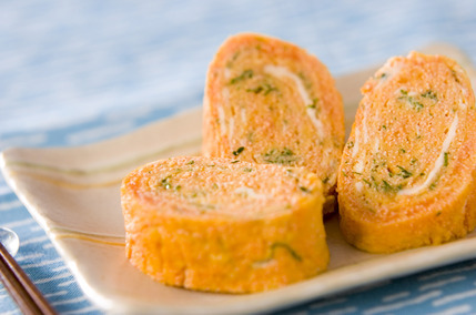 タラコと大葉の卵焼き