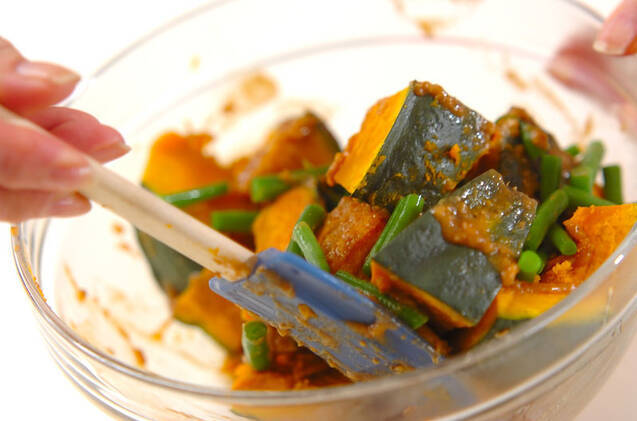 カボチャのゴマ和えの作り方の手順4