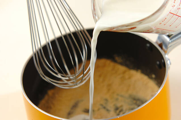 ゴマきな粉プリンの作り方の手順2