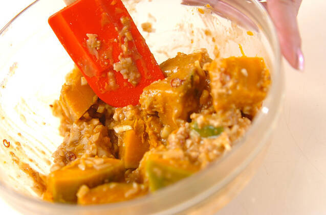 カボチャのゴママヨ和えの作り方の手順5