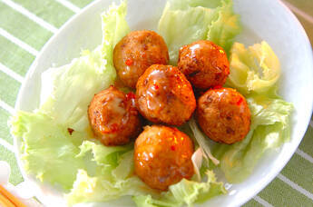 揚げ団子・チリソース