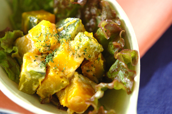 カボチャのシンプルサラダ