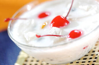 ココナッツミルクみつ豆