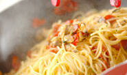 ベイクドトマトとアサリのスパゲティの作り方の手順5