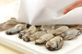 カキの香味揚げ焼きの下準備1