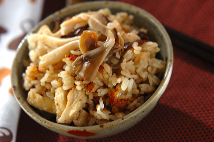 キノコの炊き込みご飯