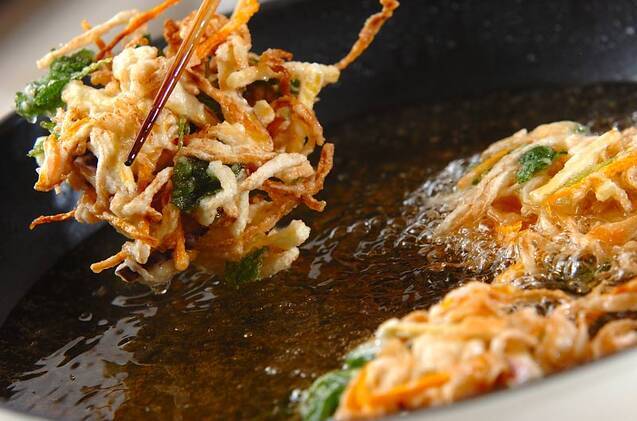 切干し大根と湯葉のかき揚げの作り方の手順8