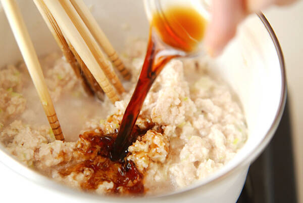 鶏そぼろ丼の作り方の手順3