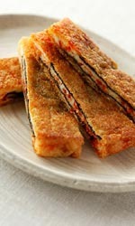 ピリ辛のりチーズ油揚げ