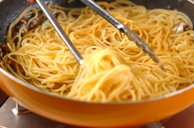 オイルサーディンのパスタの作り方の手順5