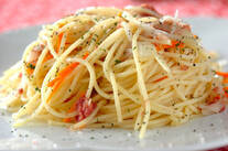 コンビーフのパスタ