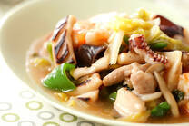 イカと野菜の中華炒め