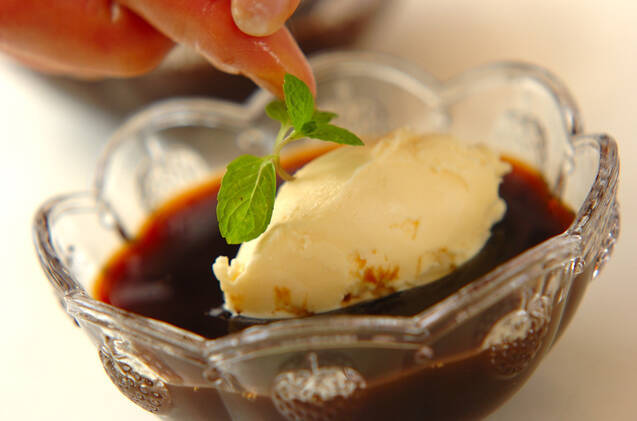 バニラアイスのせコーヒーゼリーの作り方の手順4