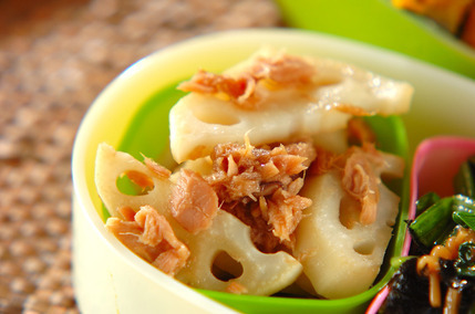 レンコンとツナの煮物