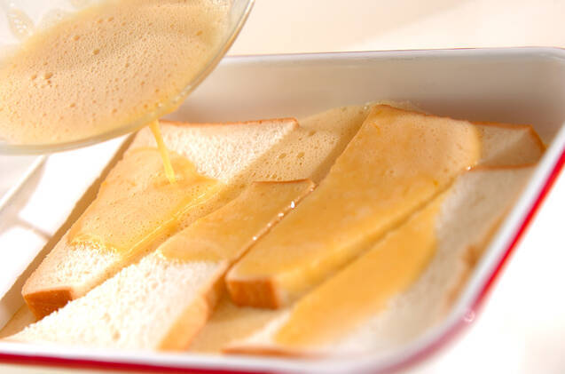 オレンジ風味のフレンチトーストの作り方の手順4