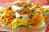 豆腐とたっぷり野菜のサラダの作り方の手順