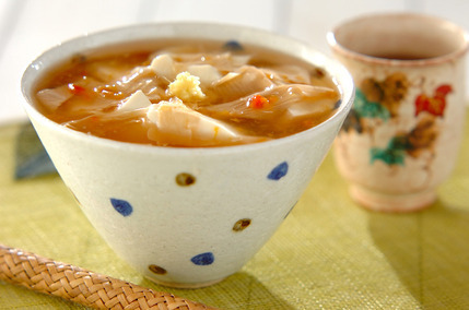 梅湯葉あんかけうどん