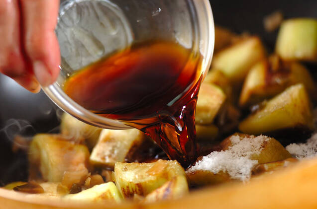 ナスとザーサイの炒め物の作り方の手順4