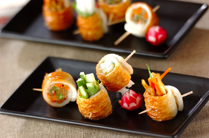 ちくわのきんぴらロール