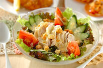 ゆで鶏のサラダ仕立て