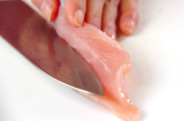 ささ身のりチーズ焼きの作り方の手順1