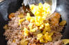 アジ干物雑穀米チャーハンの作り方の手順4