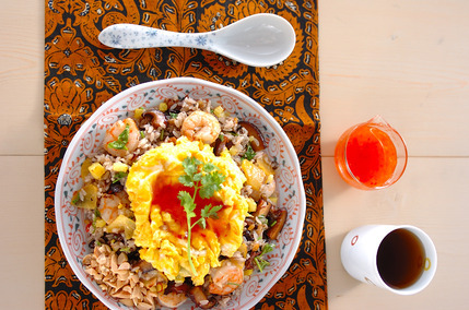 アジ干物雑穀米チャーハン