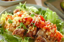 ボリュームから揚げのサラダ風