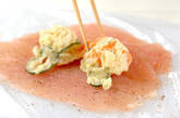 鶏ささ身のポテトサラダ巻きの作り方1