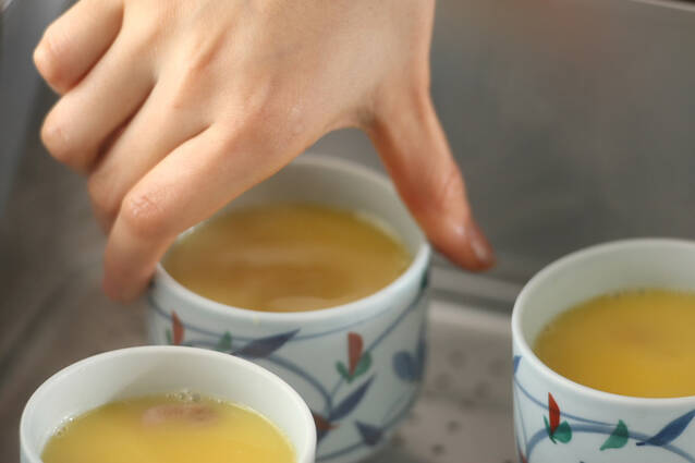 ユリネの茶碗蒸しの作り方の手順8