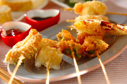 おうちで本格！いろいろ串揚げ