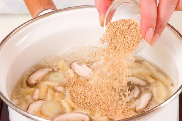 豆腐のゴマみそ汁の作り方の手順6