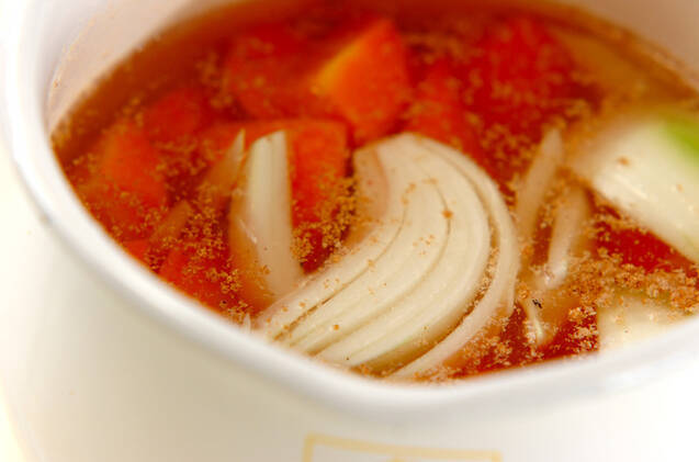 ゴロゴロニンジンのスープ煮の作り方の手順3