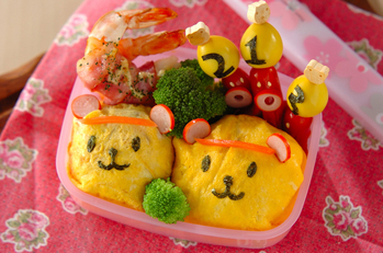 くまさんオムライス弁当