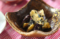 ナスのからし酢みそ和え