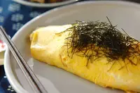 納豆ジャコの和風オムライス