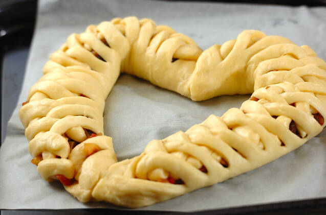 ハートのアップルリングの作り方の手順15