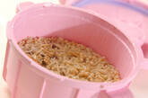 レンジ圧力鍋でキノコ麦ご飯のトロロがけの作り方2