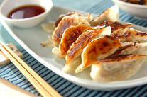 野沢菜入り焼き餃子