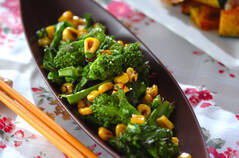 菜の花のペペロンチーノ